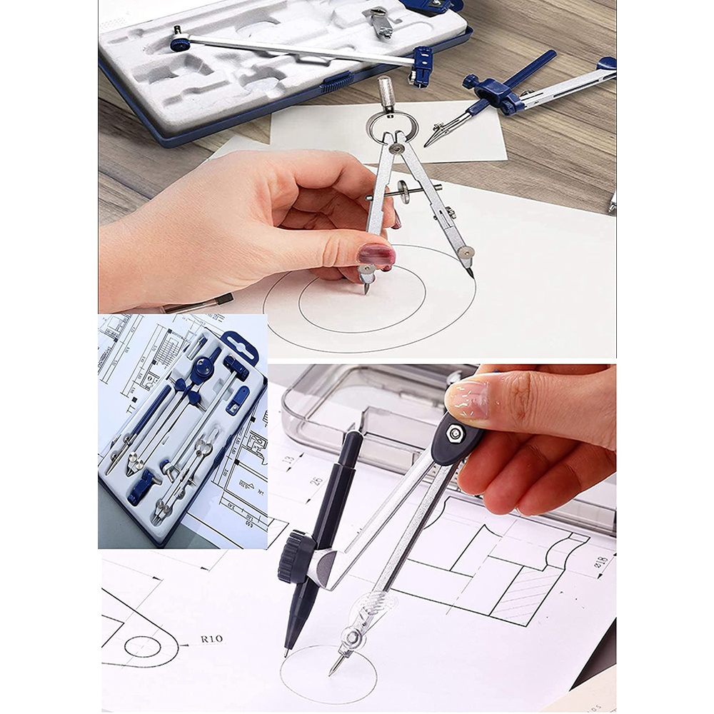 A46M-9Pc Çizim Pusulası Geomet - Math Geometry Set With Compass incelemesi ve fiyatı