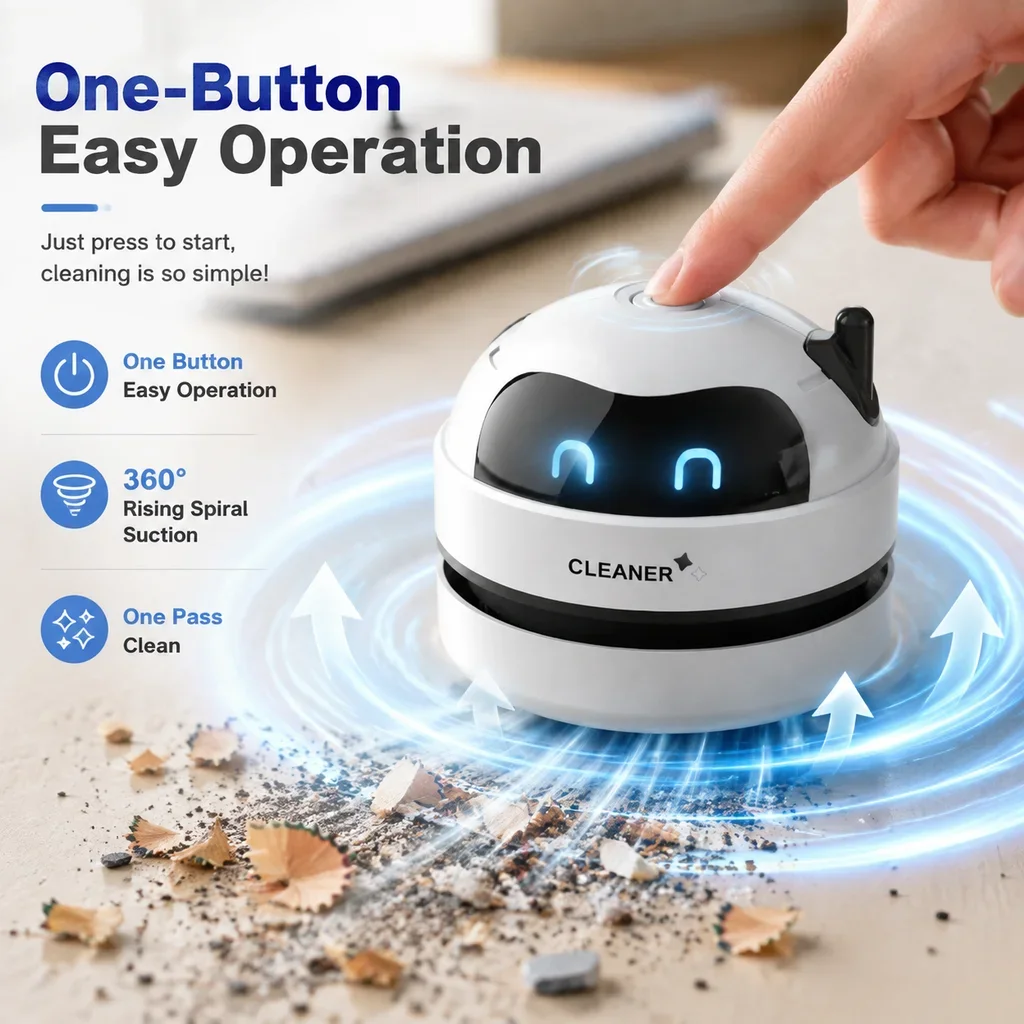 Taşınabilir Mini Masaüstü Elek - Mini Desktop Vacuum Cleaner For Eraser Dust incelemesi ve fiyatı